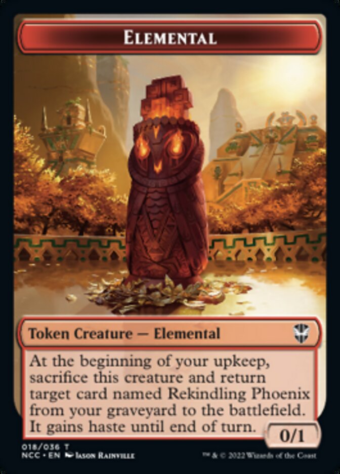 Elemental (018) // Copy Double-sided Token [Streets of New Capenna Commander Tokens] | Rock City Comics