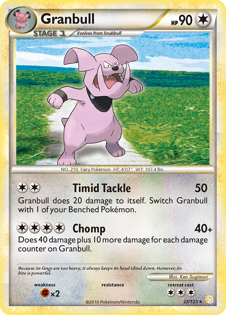 Granbull (22/123) [HeartGold & SoulSilver: Base Set] | Rock City Comics