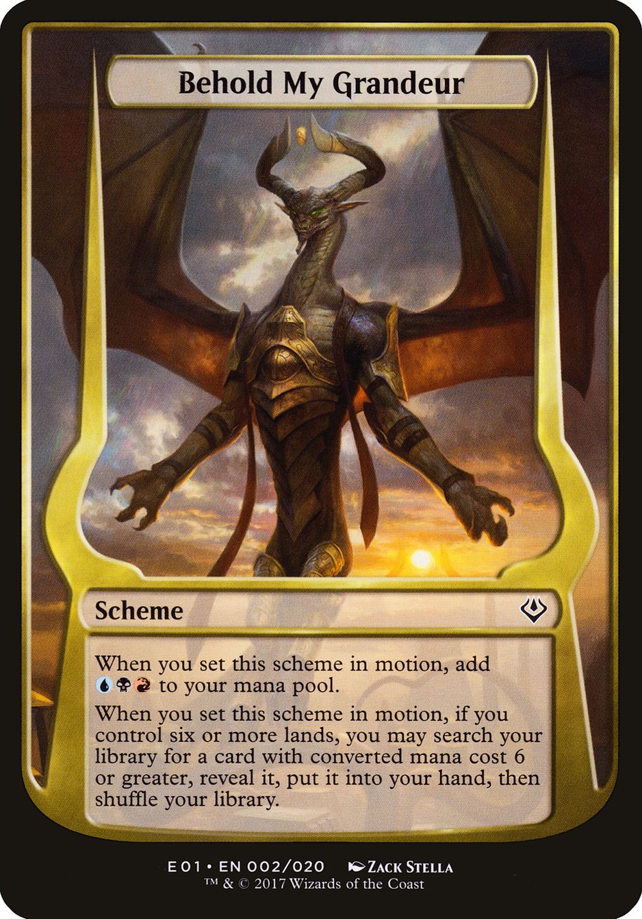 Behold My Grandeur (Schemes) [Archenemy: Nicol Bolas Schemes] | Rock City Comics