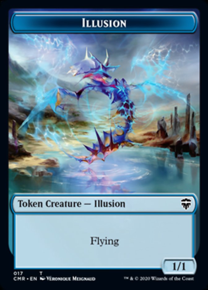 Illusion // Saproling Token [Commander Legends Tokens] | Rock City Comics