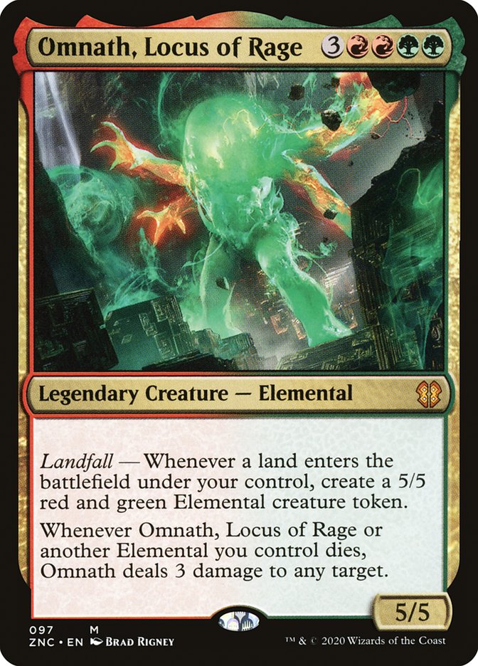 Omnath, Locus of Rage [Zendikar Rising Commander] | Rock City Comics