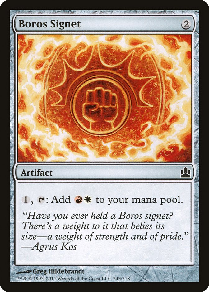 Boros Signet [Commander 2011] | Rock City Comics