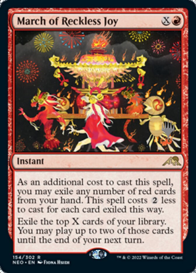 March of Reckless Joy (Promo Pack) [Kamigawa: Neon Dynasty Promos] | Rock City Comics