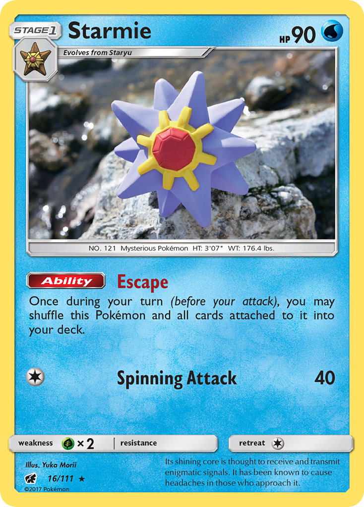 Starmie (16/111) [Sun & Moon: Crimson Invasion] | Rock City Comics