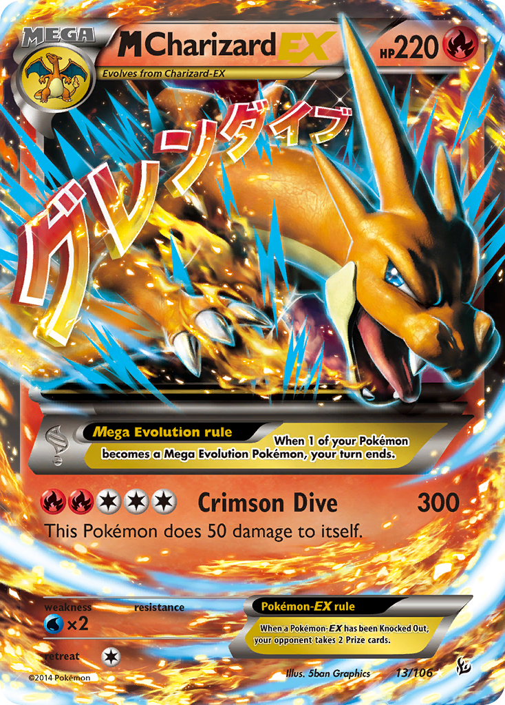 M Charizard EX (13/106) [XY: Flashfire] | Rock City Comics