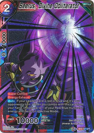 Beerus, Divine Obliterator (SPR) [BT9-107] | Rock City Comics