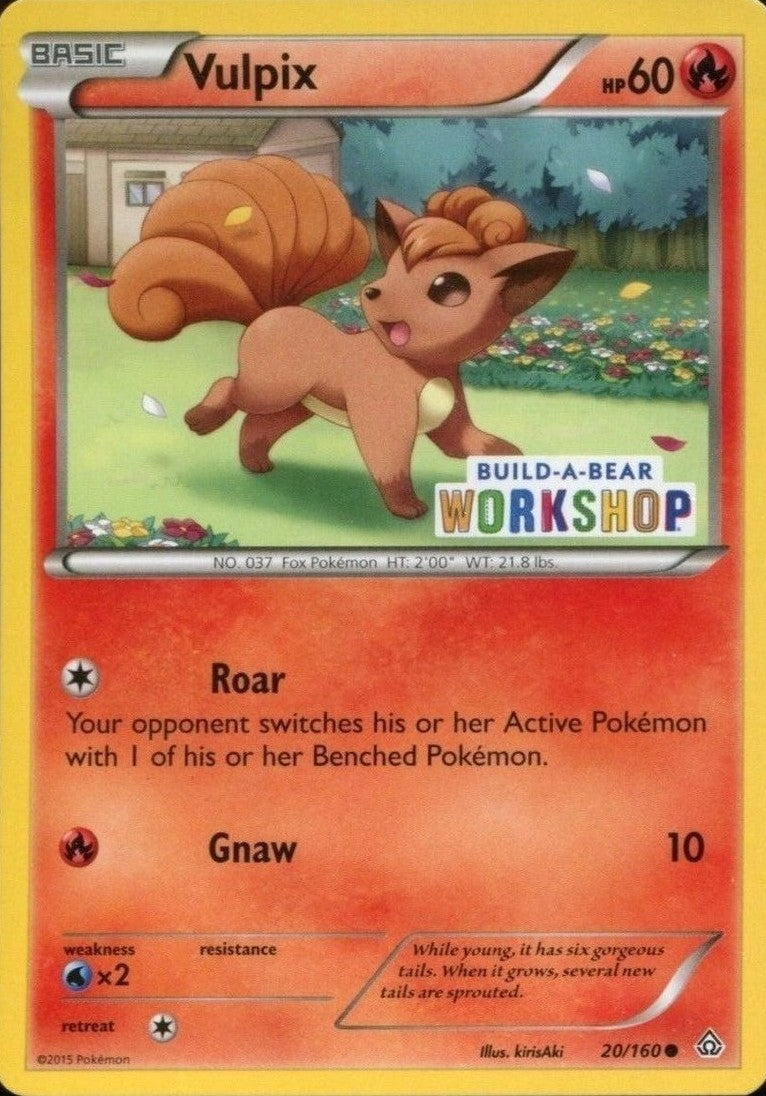 Vulpix (20/160) (Build A Bear Workshop Exclusive) [XY: Primal Clash] | Rock City Comics