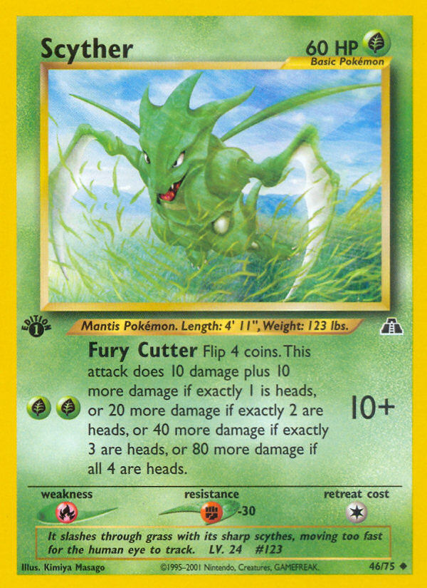 Scyther (46/75) [Neo Discovery 1st Edition] | Rock City Comics