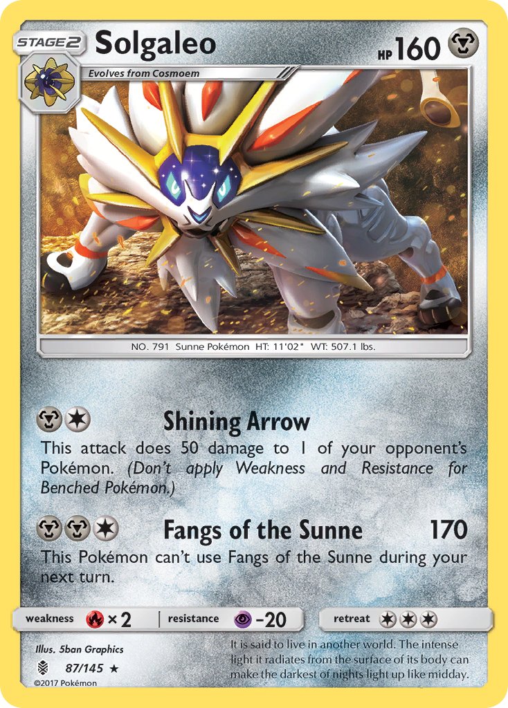 Solgaleo (87/145) (Theme Deck Exclusive) [Sun & Moon: Guardians Rising] | Rock City Comics