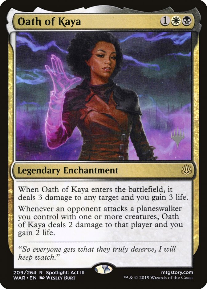 Oath of Kaya (Promo Pack) [War of the Spark Promos] | Rock City Comics