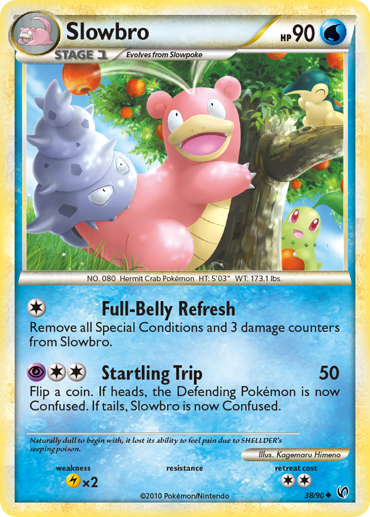 Slowbro (38/90) [HeartGold & SoulSilver: Undaunted] | Rock City Comics