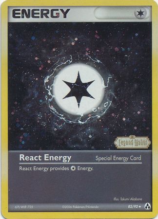 React Energy (82/92) (Stamped) [EX: Legend Maker] | Rock City Comics