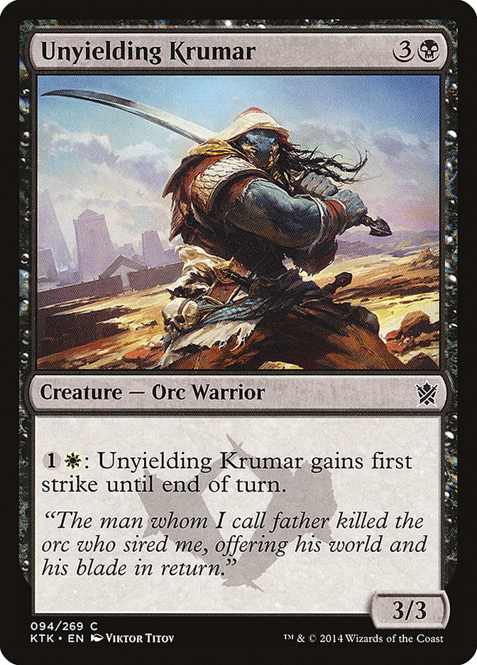 Unyielding Krumar [Khans of Tarkir] | Rock City Comics