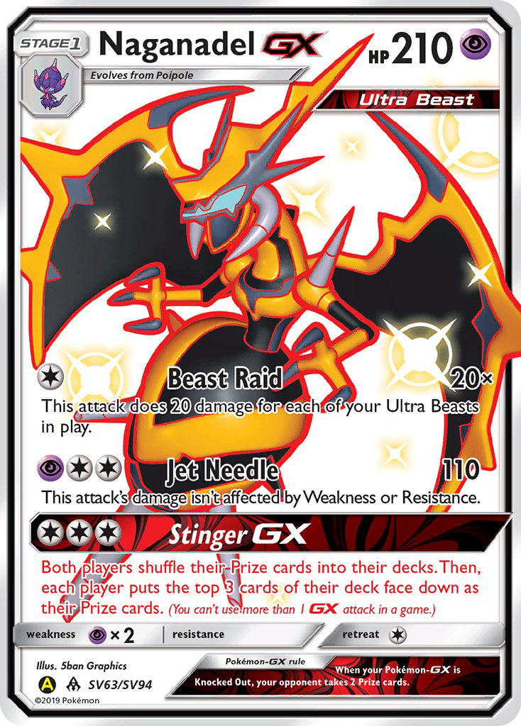 Naganadel GX (SV63/SV94) [Sun & Moon: Hidden Fates - Shiny Vault] | Rock City Comics