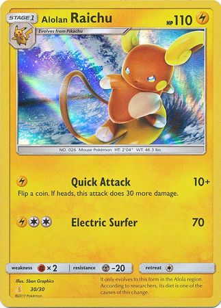 Alolan Raichu (30/30) [Sun & Moon: Trainer Kit - Alolan Raichu] | Rock City Comics