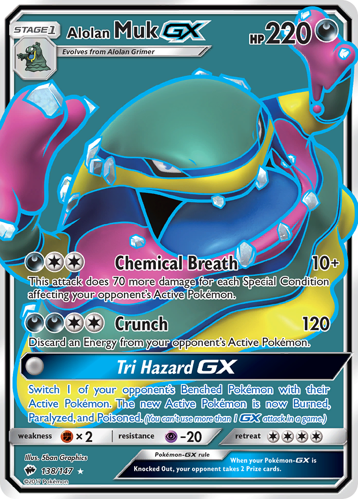 Alolan Muk GX (138/147) [Sun & Moon: Burning Shadows] | Rock City Comics