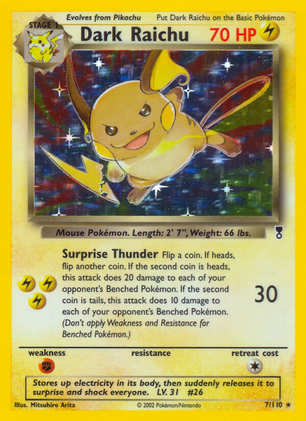 Dark Raichu (7/110) (WotC) (Theme Deck Exclusive) [Legendary Collection] | Rock City Comics