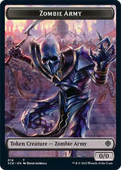 Zombie // Zombie Army Double-Sided Token [Starter Commander Decks] | Rock City Comics