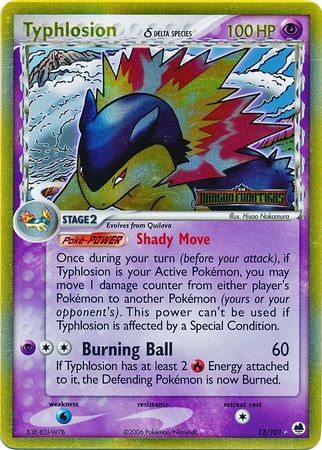 Typhlosion (12/101) (Delta Species) (Stamped) [EX: Dragon Frontiers] | Rock City Comics