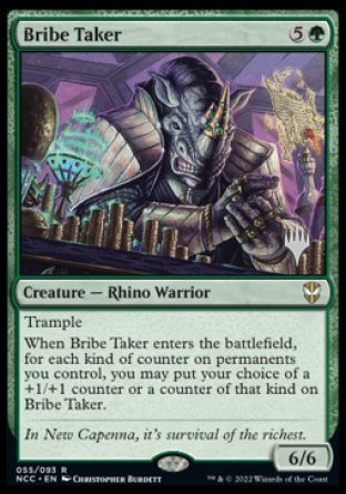 Bribe Taker (Promo Pack) [Streets of New Capenna Commander Promos] | Rock City Comics