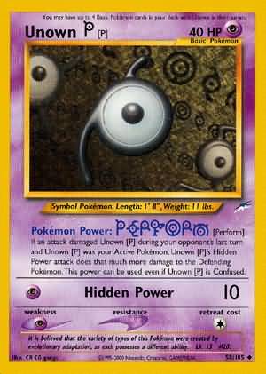 Unown [P] (58/105) [Neo Destiny Unlimited] | Rock City Comics