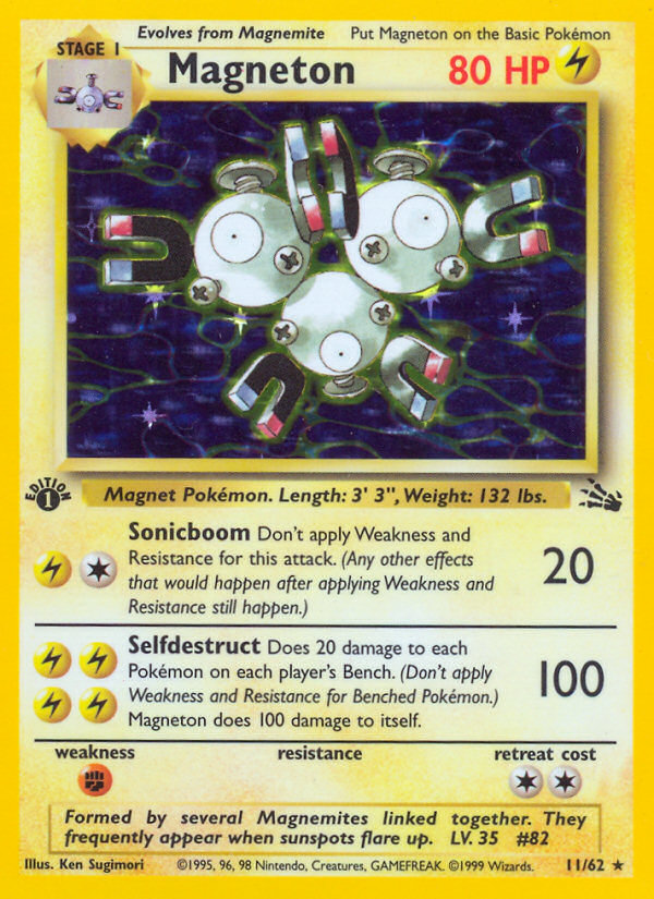 Magneton (11/62) [Fossil 1st Edition] | Rock City Comics