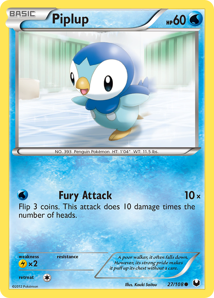 Piplup (27/108) [Black & White: Dark Explorers] | Rock City Comics