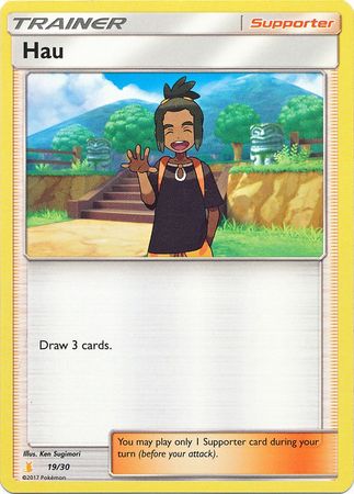 Hau (19/30) [Sun & Moon: Trainer Kit - Alolan Raichu] | Rock City Comics