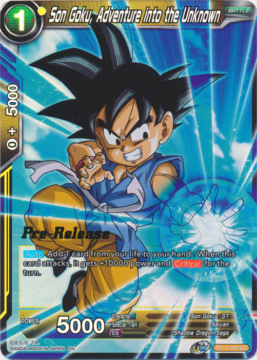 Son Goku, Adventure into the Unknown (BT10-099) [Rise of the Unison Warrior Prerelease Promos] | Rock City Comics