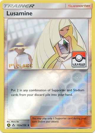 Lusamine (153a/156) (League Challenge Alt Art 1st Place) [Sun & Moon: Ultra Prism] | Rock City Comics