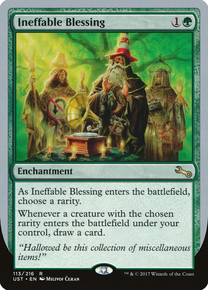 Ineffable Blessing ("choose a rarity") [Unstable] | Rock City Comics