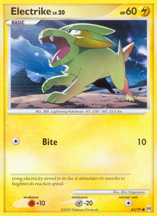 Electrike (63/99) [Platinum: Arceus] | Rock City Comics