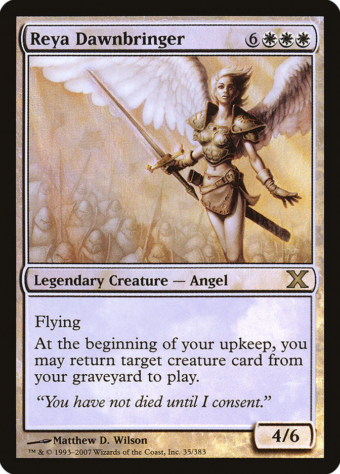 Reya Dawnbringer (Premium Foil) [Tenth Edition] | Rock City Comics