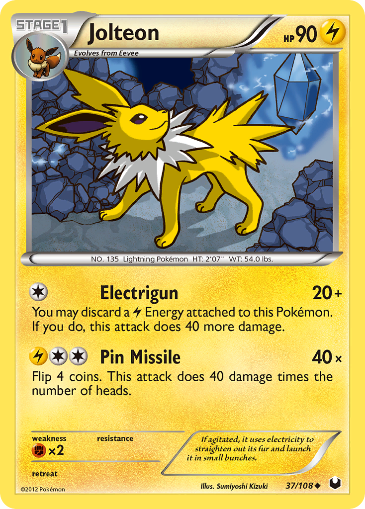 Jolteon (37/108) [Black & White: Dark Explorers] | Rock City Comics