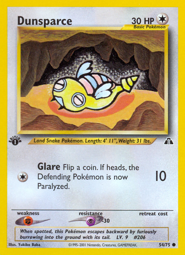 Dunsparce (54/75) [Neo Discovery 1st Edition] | Rock City Comics