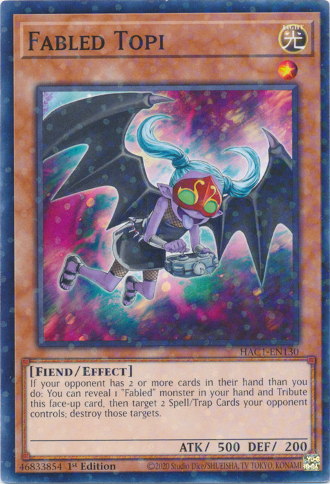 Fabled Topi (Duel Terminal) [HAC1-EN130] Common | Rock City Comics