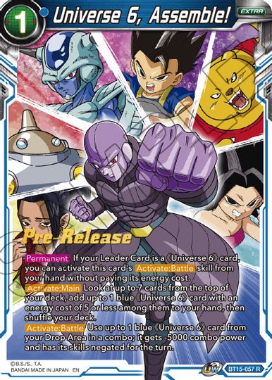 Universe 6, Assemble! (BT15-057) [Saiyan Showdown Prerelease Promos] | Rock City Comics