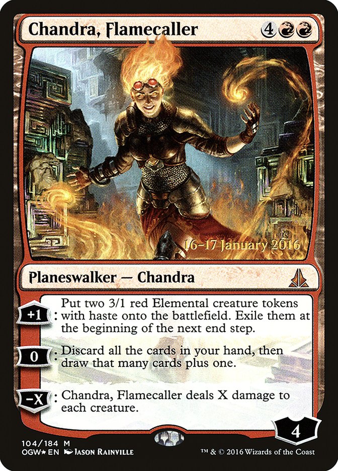 Chandra, Flamecaller [Oath of the Gatewatch Prerelease Promos] | Rock City Comics