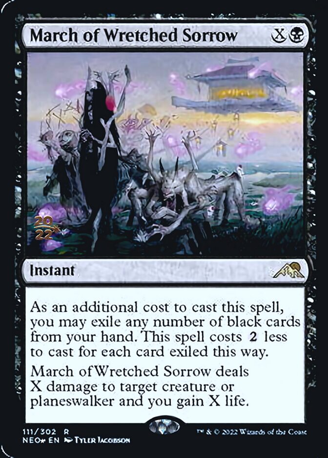 March of Wretched Sorrow [Kamigawa: Neon Dynasty Prerelease Promos] | Rock City Comics