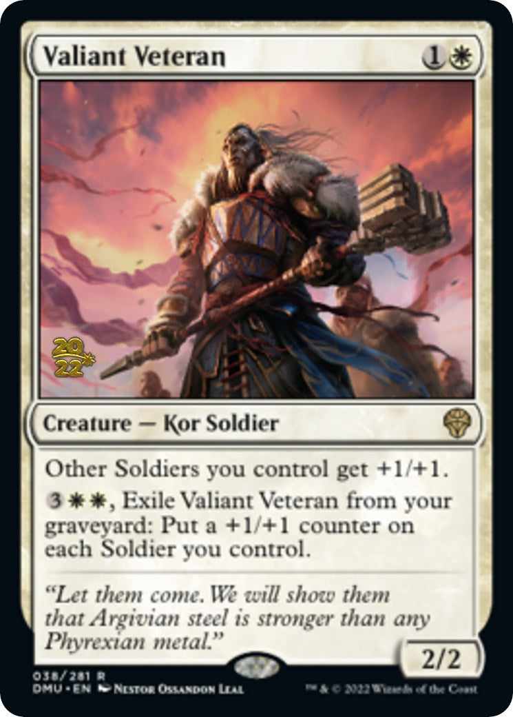 Valiant Veteran [Dominaria United Prerelease Promos] | Rock City Comics