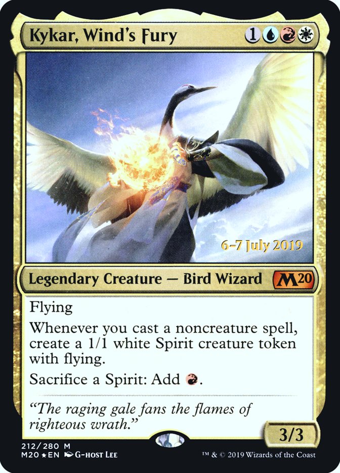 Kykar, Wind's Fury  [Core Set 2020 Prerelease Promos] | Rock City Comics