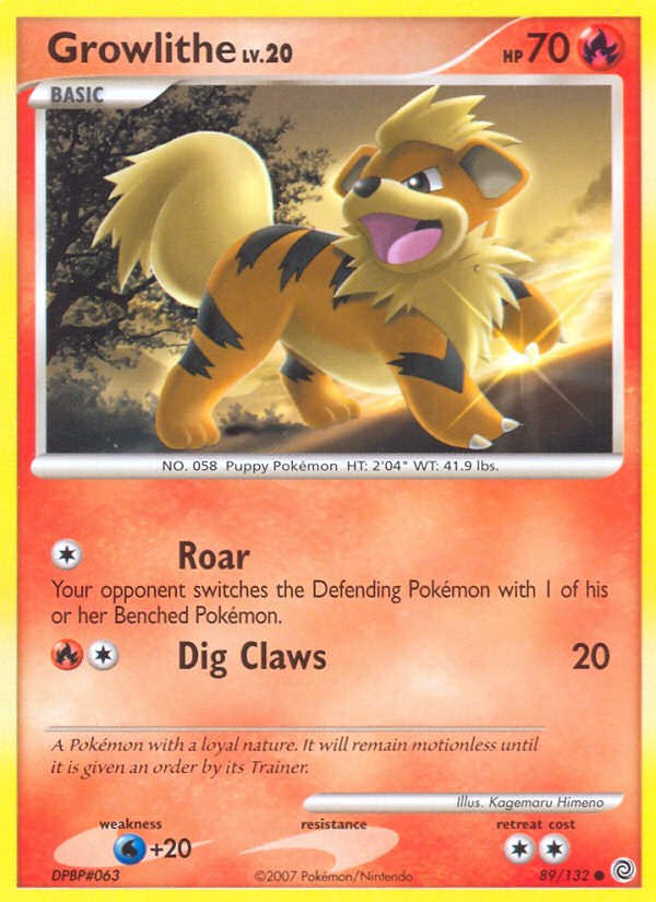 Growlithe (89/132) [Diamond & Pearl: Secret Wonders] | Rock City Comics