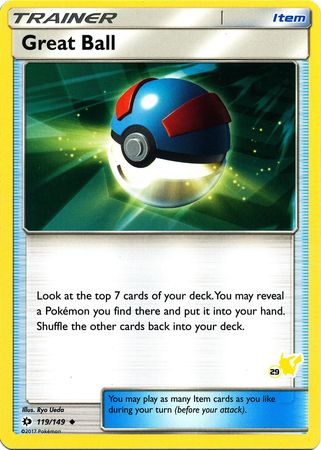 Great Ball (119/149) (Pikachu Stamp #29) [Battle Academy 2020] | Rock City Comics