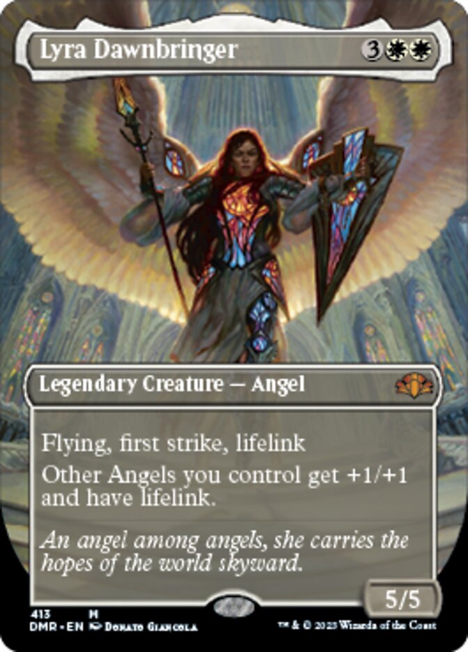 Lyra Dawnbringer (Borderless Alternate Art) [Dominaria Remastered] | Rock City Comics