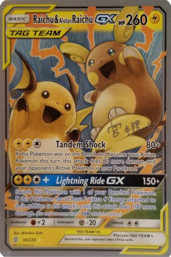 Raichu & Alolan Raichu (54/236) (Pikarom Judge - Haruki Miyamoto) [World Championships 2019] | Rock City Comics