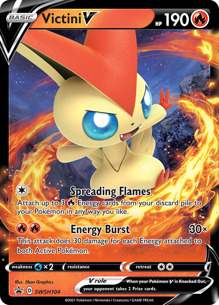 Victini V (SWSH104) [Sword & Shield: Black Star Promos] | Rock City Comics