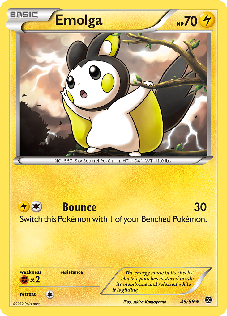 Emolga (49/99) [Black & White: Next Destinies] | Rock City Comics