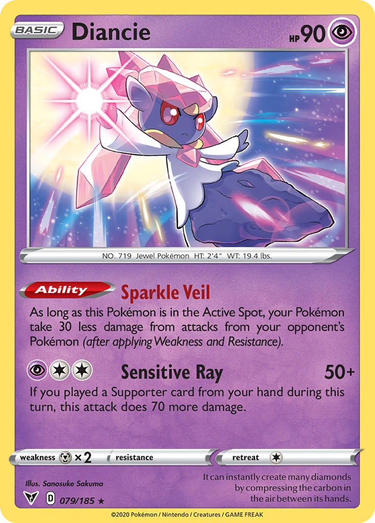 Diancie (079/185) [Sword & Shield: Vivid Voltage] | Rock City Comics