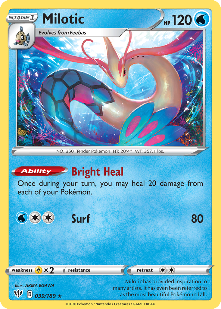 Milotic (039/189) [Sword & Shield: Darkness Ablaze] | Rock City Comics