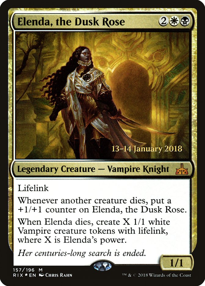 Elenda, the Dusk Rose [Rivals of Ixalan Prerelease Promos] | Rock City Comics